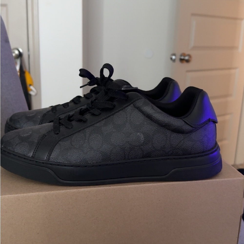 Coach Men's Black Patterned Sneakers